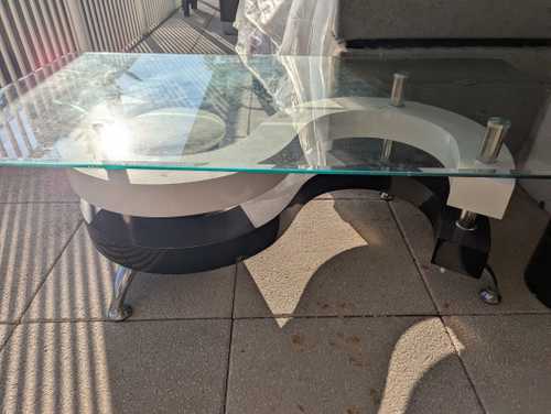 Table basse en verre 