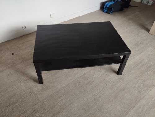 Table basse Ikea Lack noire