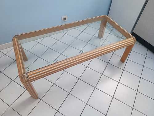 Table basse en verre