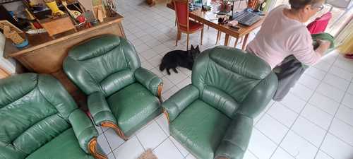 canapé + 2 fauteuils 