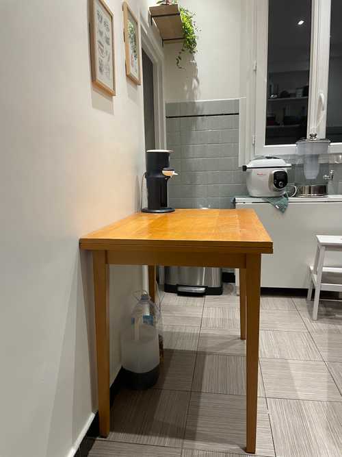 Table en bois extensible 
