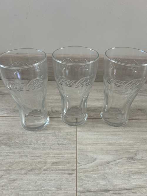 Lot 3 verres Coca Cola