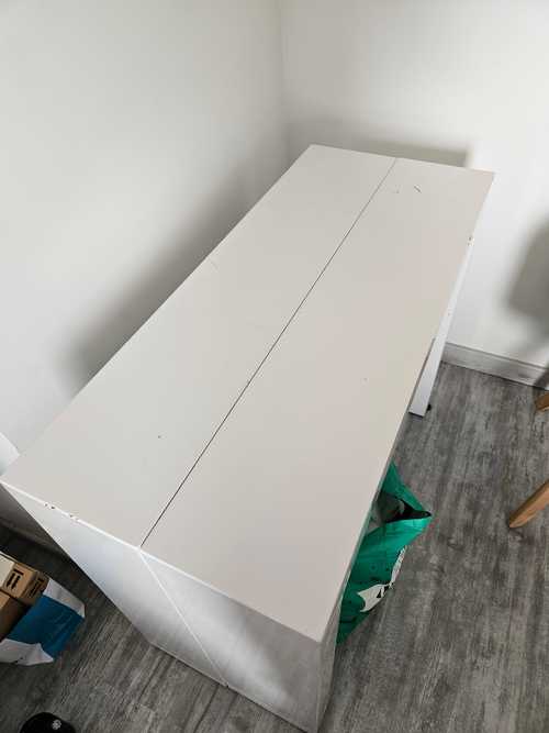 Table console blanche 