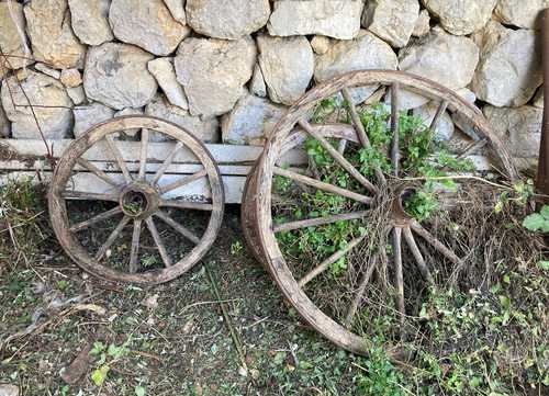 Roues décoratives pour le jardin